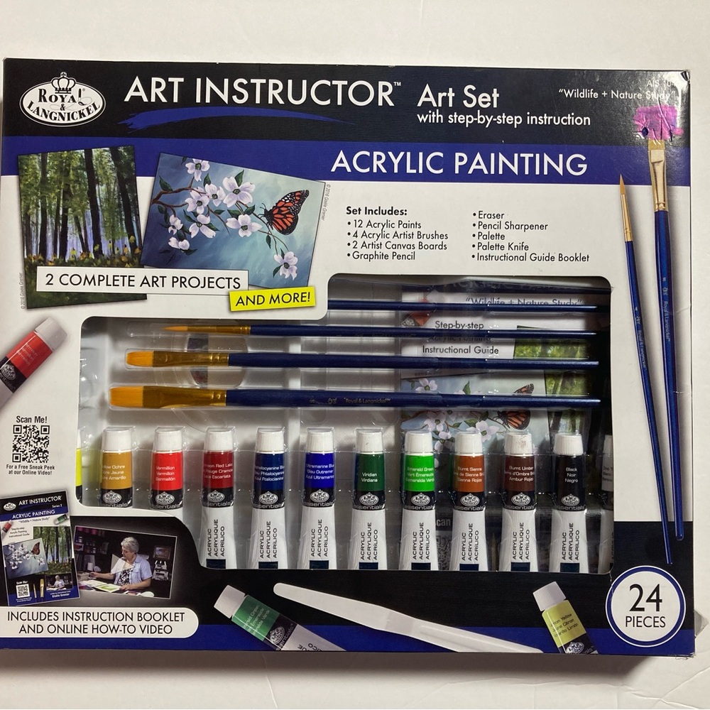Art Instructor Art Set Acrylic Painting by Royal & Langnuckel
